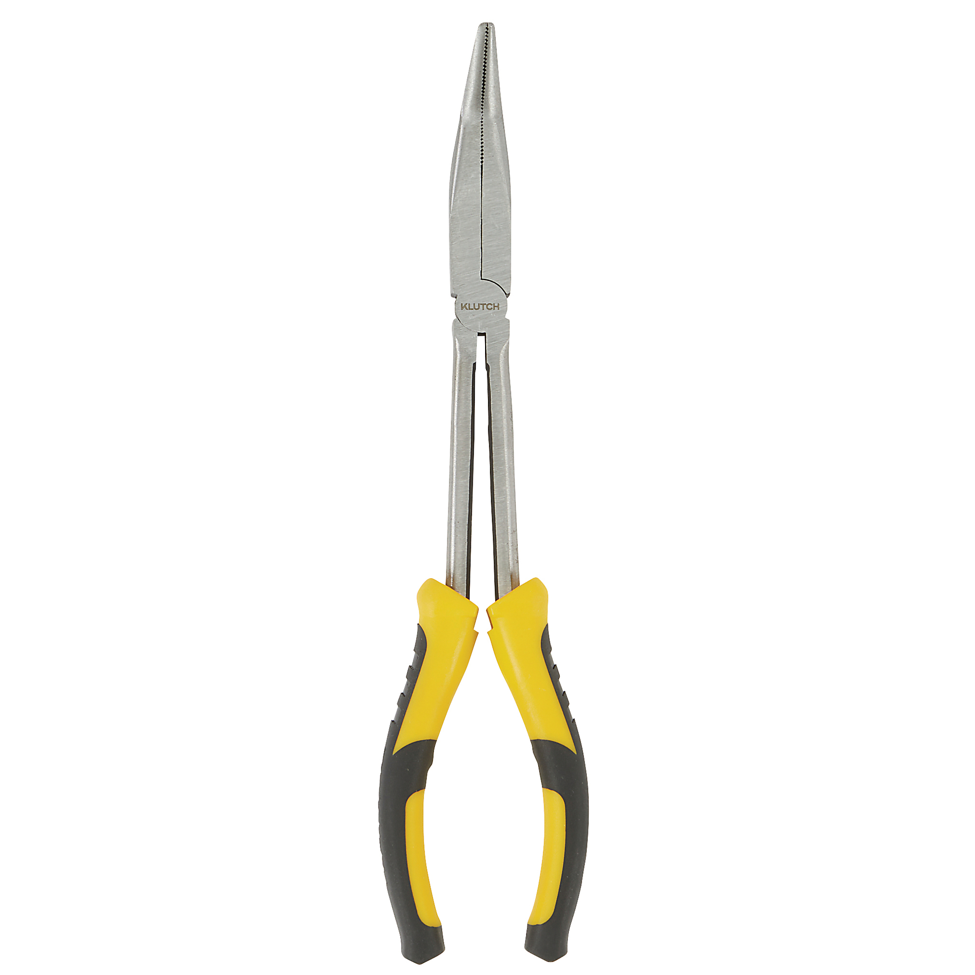 Klutch 11in., 45° Bent Nose Pliers, 2.17in. Jaw Capacity, Alloy Steel